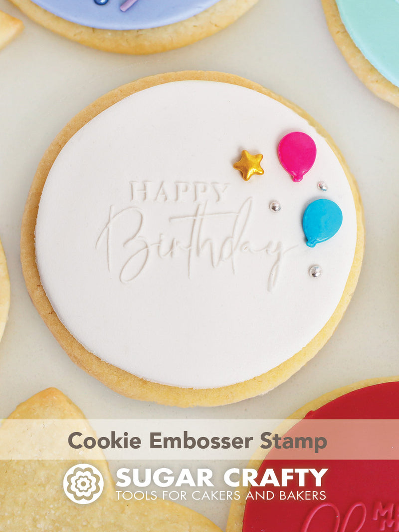 Happy Birthday Embosser - Sugar Crafty