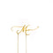 Cake Toppers - Mum - Gold Plated Metal