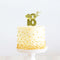 Cake Toppers - 18th - Gold Plated Metal