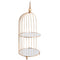 Cake Stand - Gold 2-Tier Birdcage Cake Display 30cm D x 74cm H