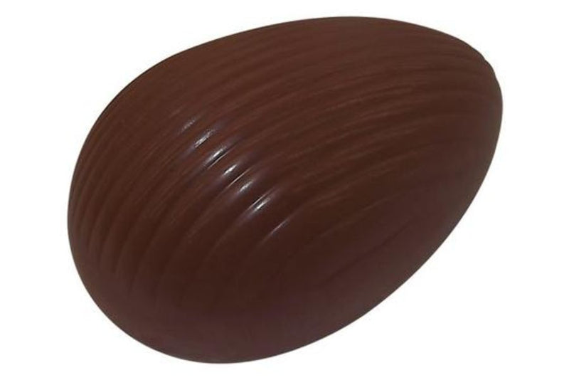 Chocolate Mould - Wave Texture Easter Egg 500g - 3 Piece Mould