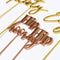 Hip Hip Hooray Rose Gold Plated Cake Topper