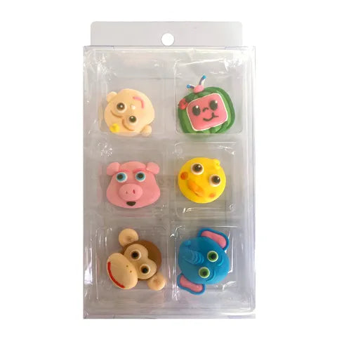 Cocomelon Sugar Decorations - 6pk