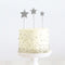 Cake Toppers - Trio of Stars - Silver Plated