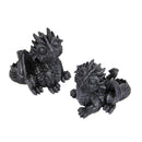 10cm Black Playful Dragon - Cake Ornament