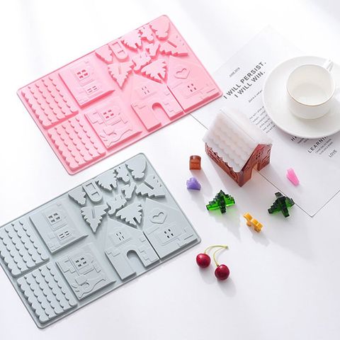 Silicone Chocolate Baking Mould - Gingerbread House (Christmas)