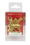 Cake Topper - Gold Reindeer & Merry Christmas Set (Plastic & Resin)