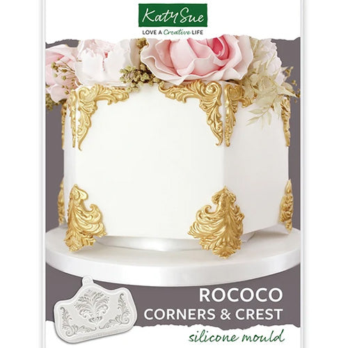 Silicone Mould - Rococo Corners & Crest