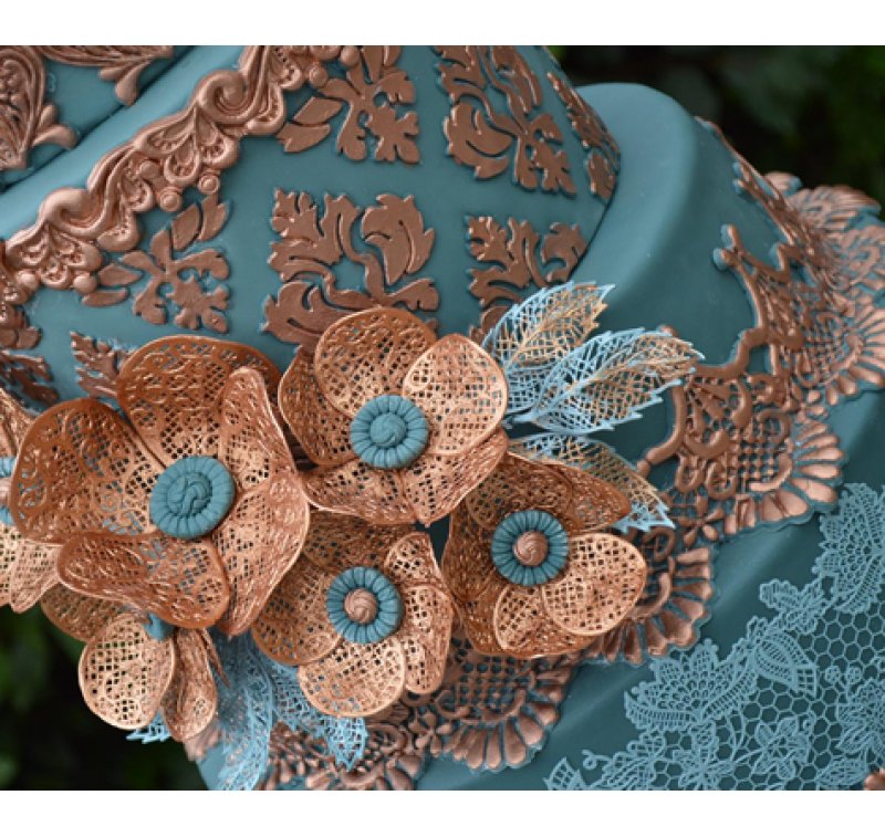 Florence Flowers 3d Cake Lace Mat By Claire Bowman