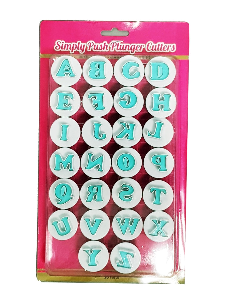 Mini Upper Case Alphabet Simply Push Plunger Cutters – Latorta