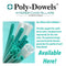 Large White Poly Dowels - 16 inch length