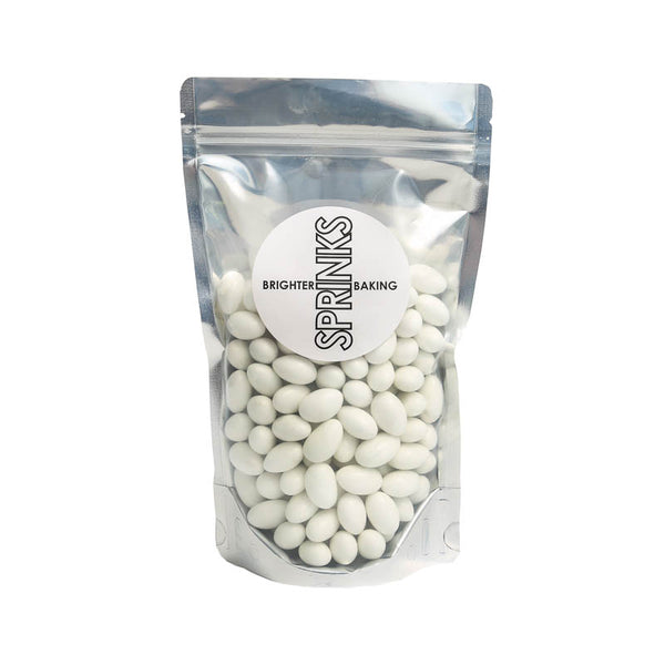 Sugar Decorations - White Sugared Almonds - Bulk 500g - Bonbonnerie