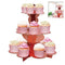 Cupcake Stand - Rose Gold 3 tier cardboard dessert stand