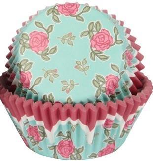 Roses Cupcake Cases - 50 Pack