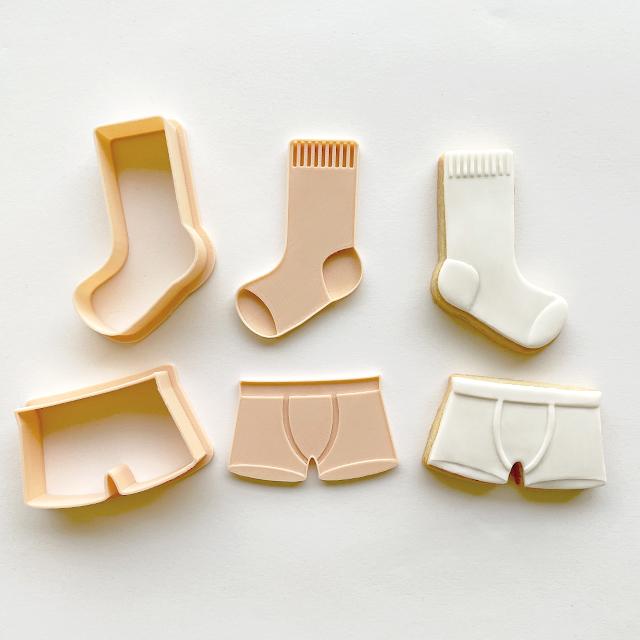 Embosser and Cutter Set - Socks & Jocks (Fathers Day) by Little Biskut