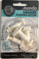 Cutters - Square Plunger Cutter Set - 4pc