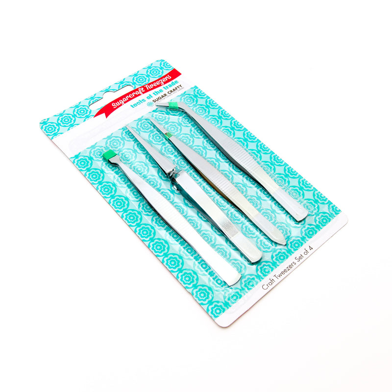 Tweezers for Sugarcraft - Set of 4