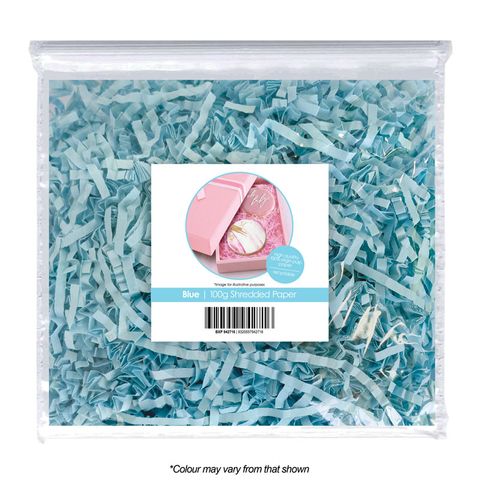 BLUE SHREDDED PAPER 100G