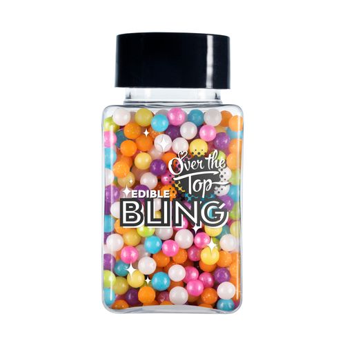 Sprinkles: Rainbow Pearls 4mm 70g - Over The Top Bling